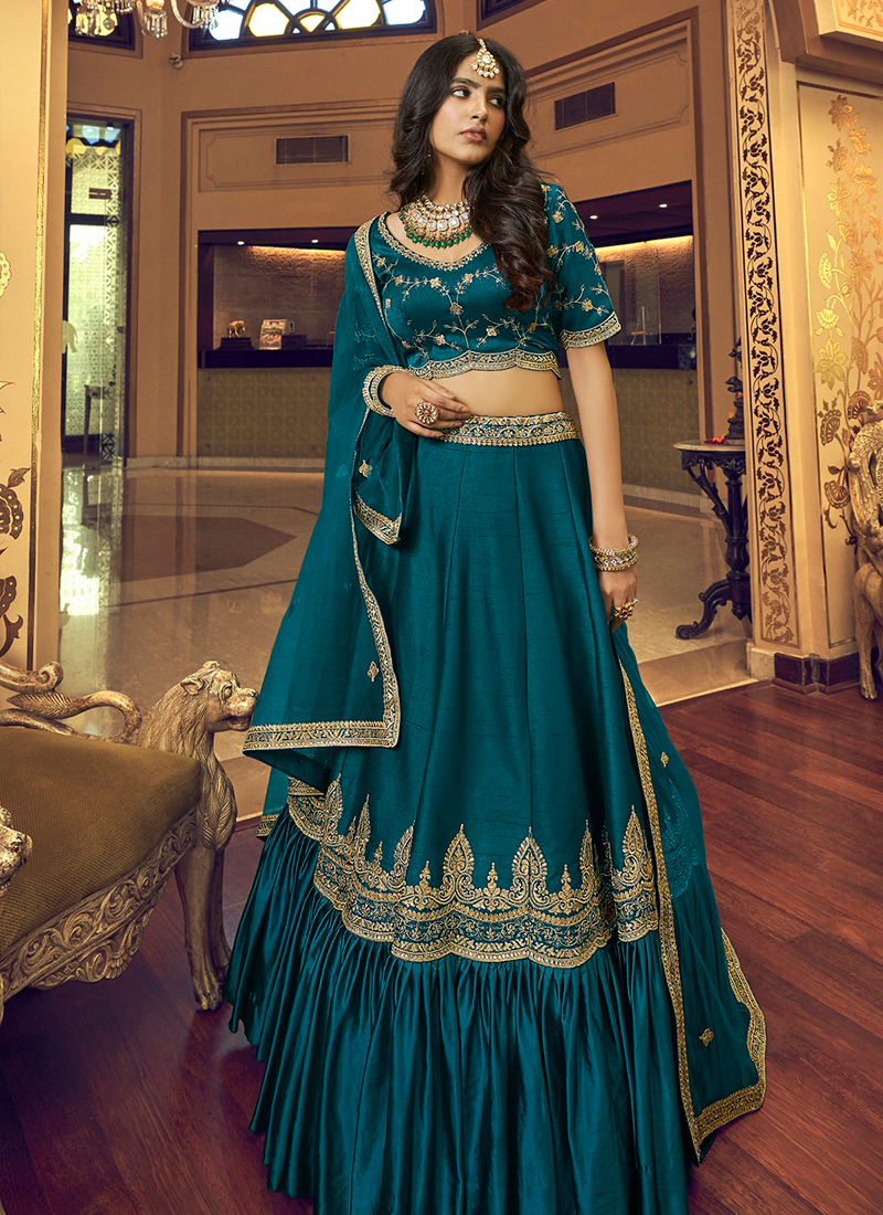 Hand work hot sale lehenga online